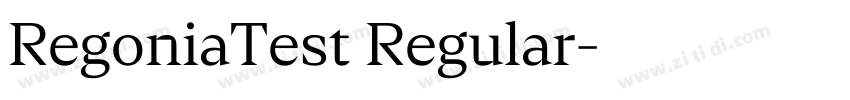 RegoniaTest Regular字体转换